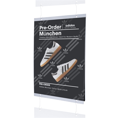 APET Plastlomme med 4 hull - A3