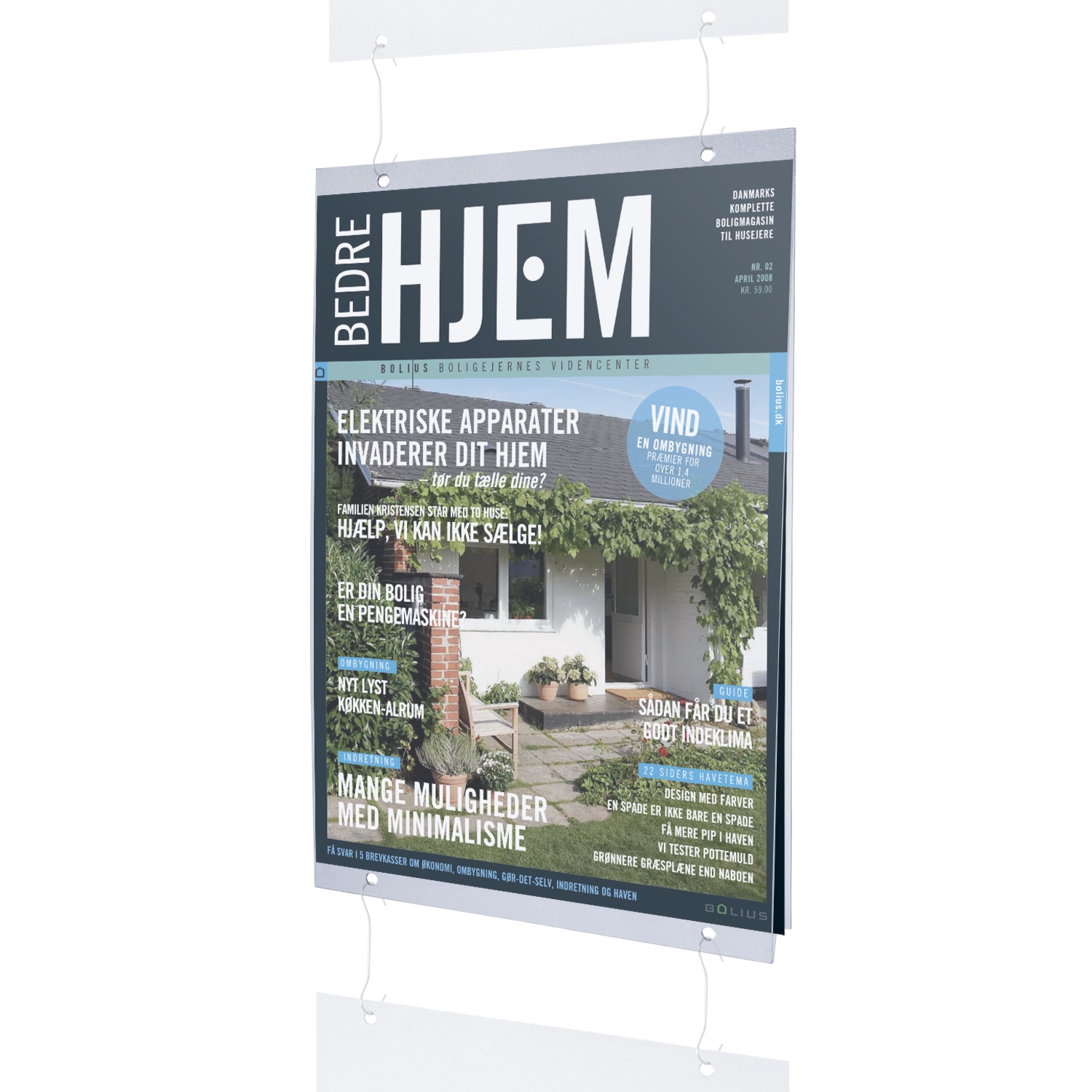 APET Plastlomme med 4 hull - A4