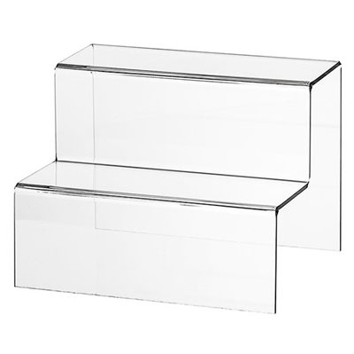 Akryl display trappe produsert av glassklar akryl me polerte kanter