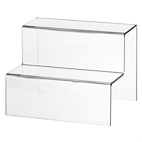 Akryl display trappe produsert av glassklar akryl me polerte kanter