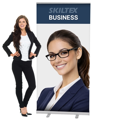 BUSINESS roll up banner inkl. Trykk - 100 x 200 cm