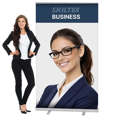 BUSINESS roll up banner inkl. Trykk - 120 x 200 cm