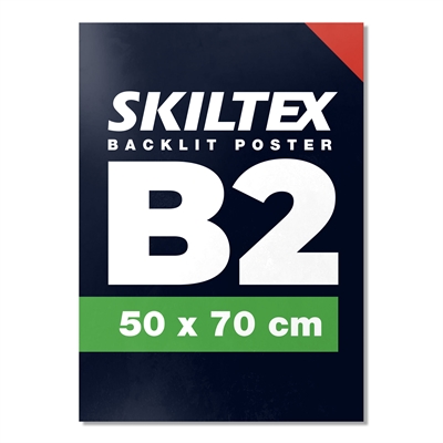 B2 - 50x70 cm Plakat - Backlight med eget trykk