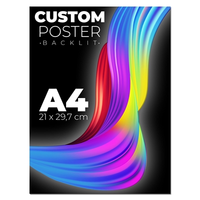 A4 Backlight plakat til lysrammer