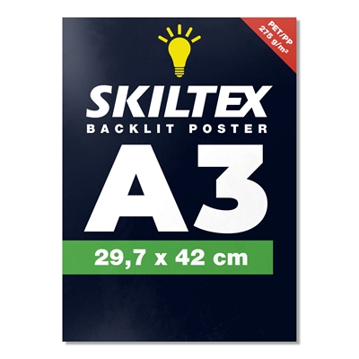 Backlit plakat med eget trykk - A3
