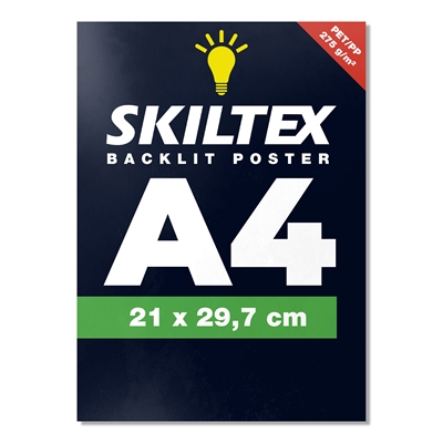 Backlit plakat med eget trykk - A4