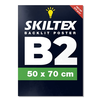 Backlit plakat med eget trykk - B2 - 50x70 cm