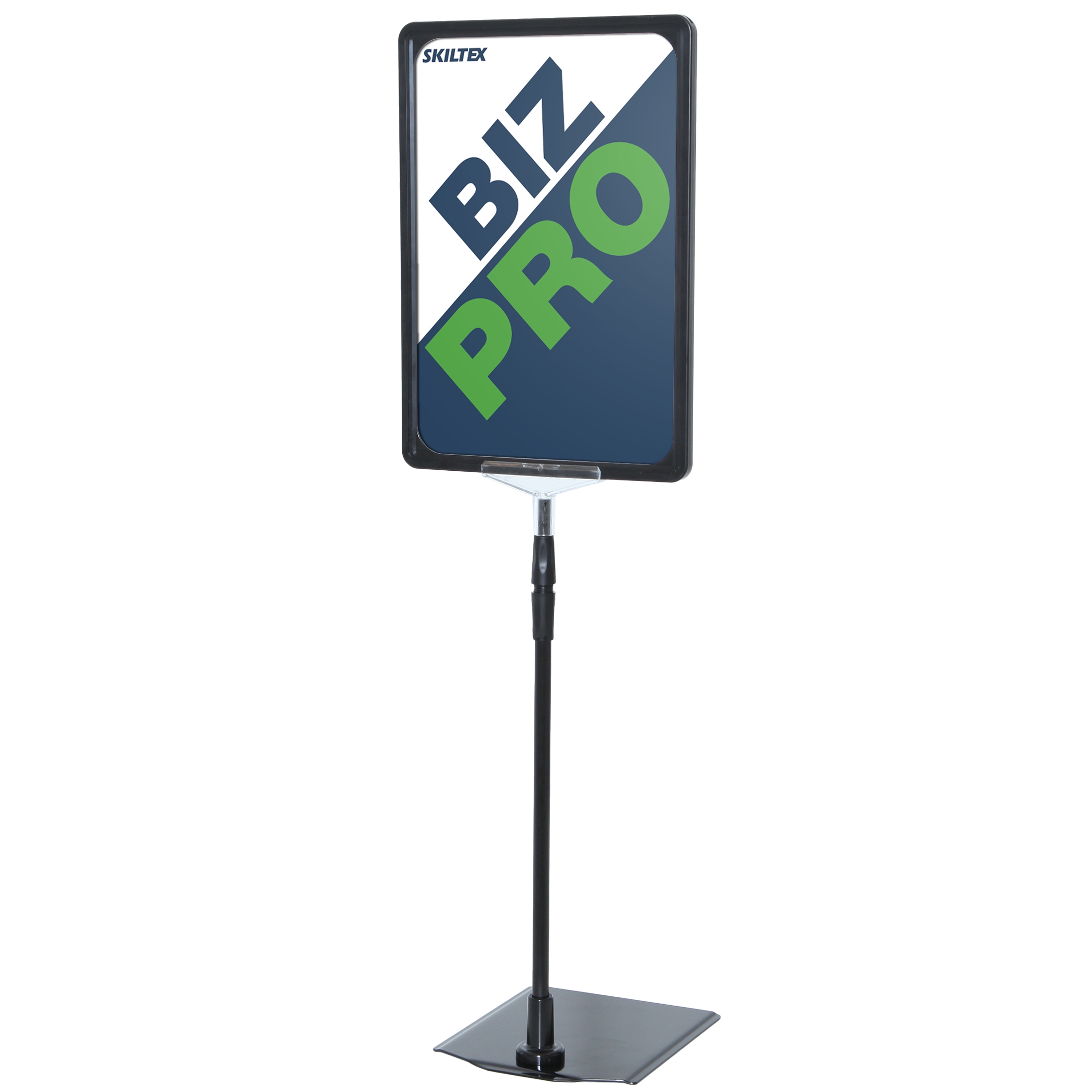 Biz Pro skiltholder med svart metallfot