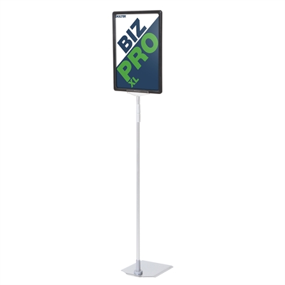 Biz Pro XL skiltholder med krom metallfot