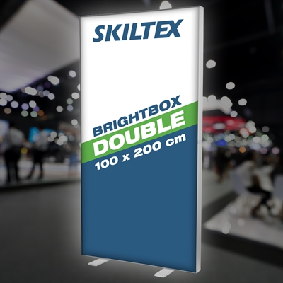 BrightBox Double LED Lysvegg - 100x200 cm - Inkl. Trykk