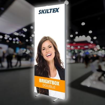 BrightBox Double LED Lysvegg - 100x240 cm - Inkl. Trykk