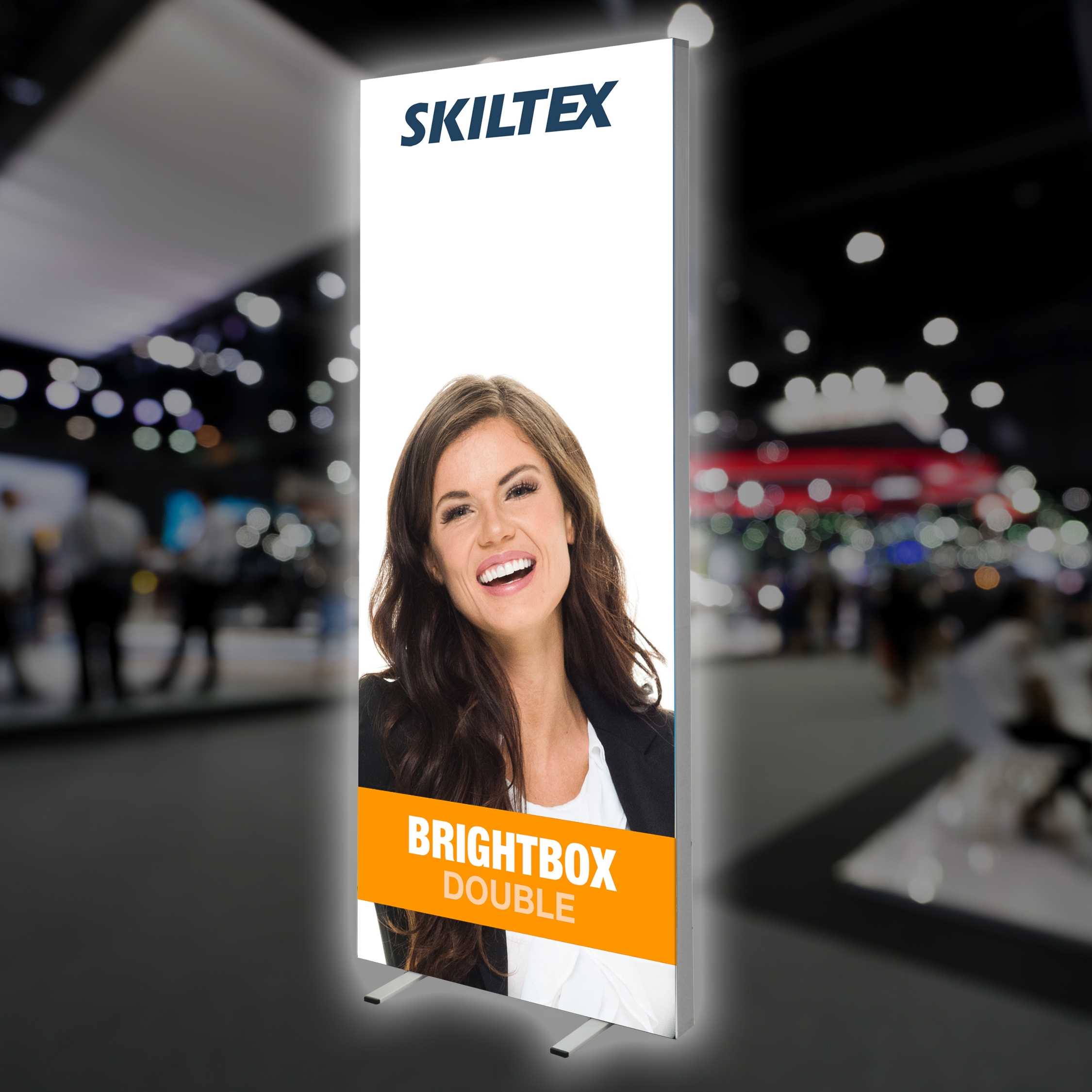 BrightBox Double LED Lysvegg - 100x240 cm - Inkl. Trykk