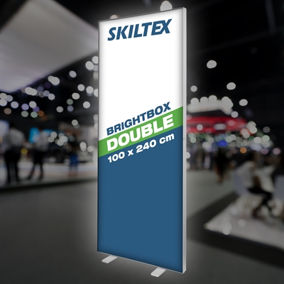 BrightBox Double LED Lysvegg - 100x240 cm - Inkl. Trykk