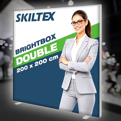 BrightBox Double LED Lysvegg 200x200 cm - Inkl. trykk