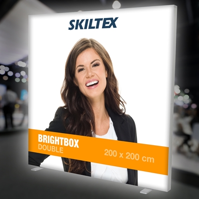 BrightBox Double LED Lysvegg 200x200 cm - Inkl. trykk