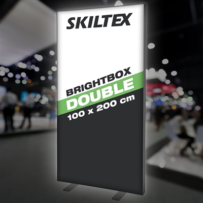 BrightBox Double Sort LED Lysvegg - 100x200 cm - Inkl. Trykk