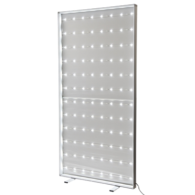 BrightBox Single LED Lysvegg - 100x200 cm - Uten banner