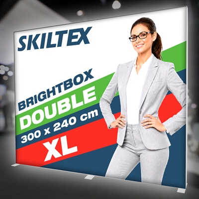 BrightBox Double XL LED Lysvegg - 300x240 cm - Inkl. Trykk