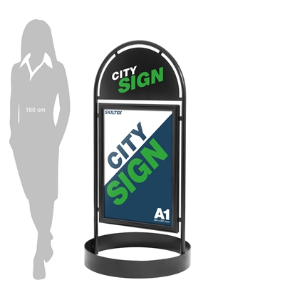 City Sign Sort Gatebukk - A1