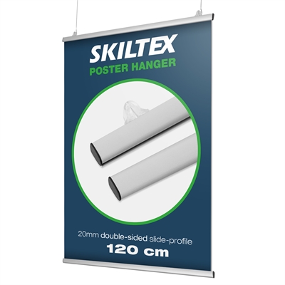 Dobbeltsidig plakatlist 120cm | 20mm profil