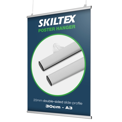 Dobbeltsidig plakatlist A3 - 30cm | 20mm profil