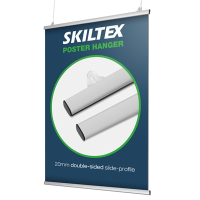 Dobbeltsidig plakatlist med 20mm profil