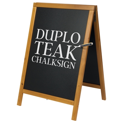 Duplo Teak kritt tavle A-skilt