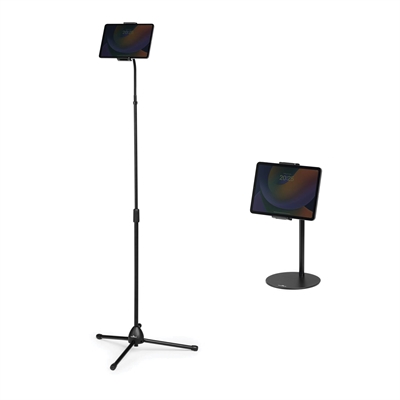 Durable nettbrettholder / iPad-holder med arm og gulv-/bordstativ