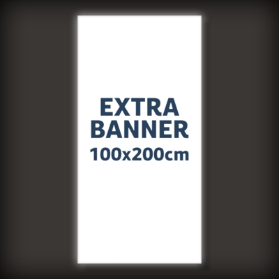 Ekstra banner til BrightBox Single LED Lysvegg - 100x200 cm - Inkl. trykk