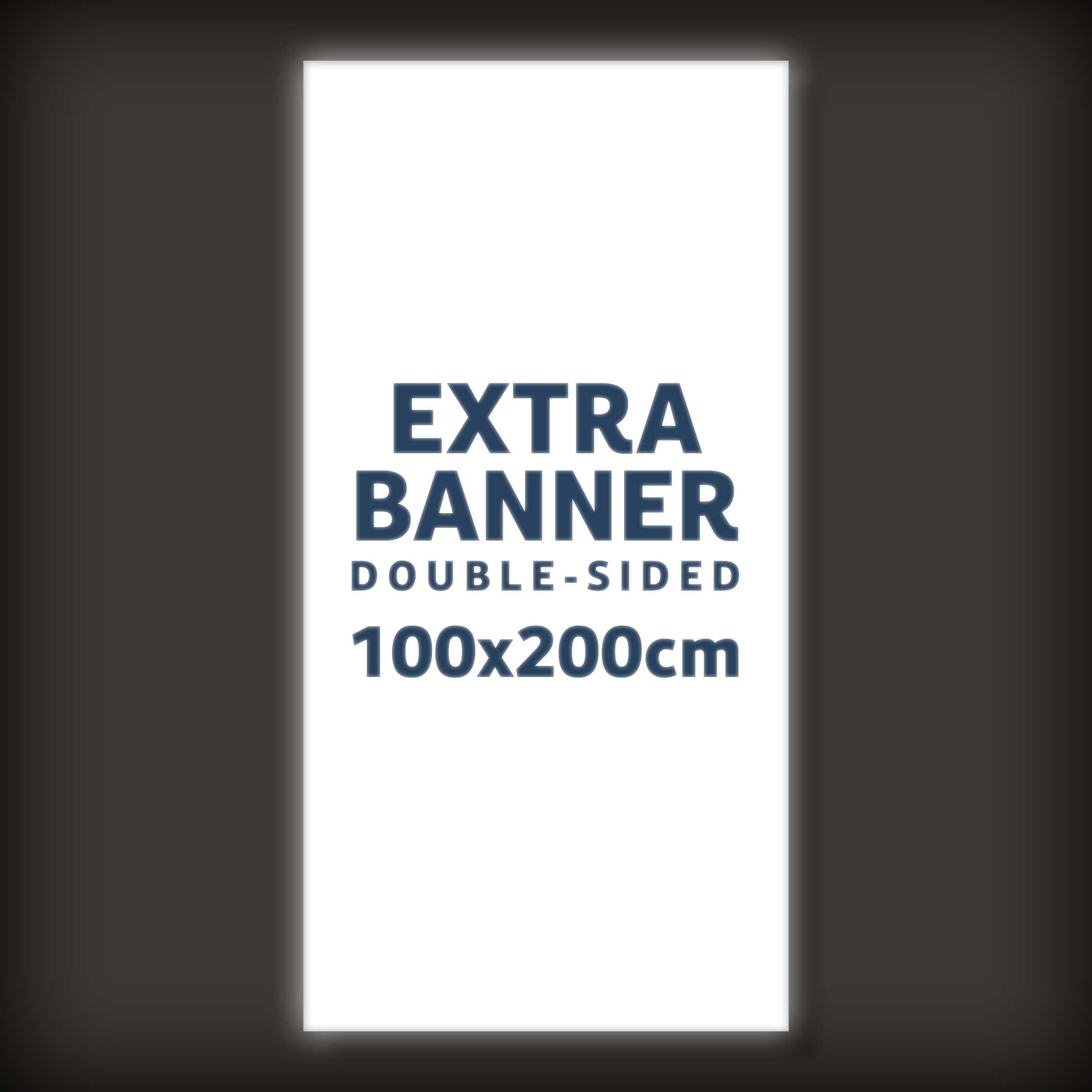 1 stk. Ekstra banner til BrightBox Double LED Lysvegg - 100x200 cm - Inkl. Trykk