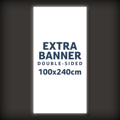 Ekstra banner til BrightBox Double LED Lysvegg - 100x240 cm - Inkl. Trykk