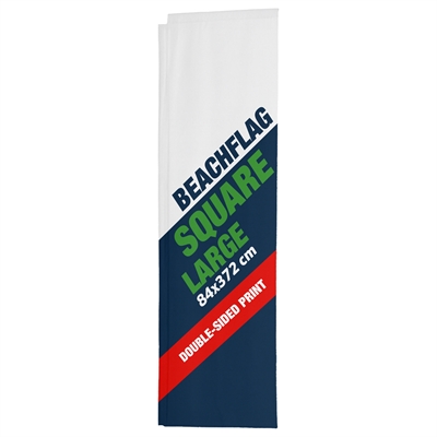 Flagg til Beachflagg Square - LARGE - 84x372 cm