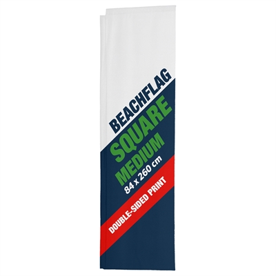 Flagg til Beachflagg Square - MEDIUM - 84x260 cm
