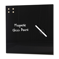 Svart Magnetisk Glasstavle - 45x45 cm