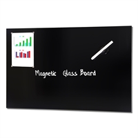 Svart Magnetisk Glasstavle - 90x60 cm