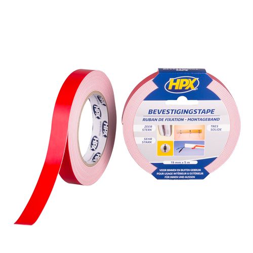 HPX Dobbelklebende tape - 19 mm x 5 meter