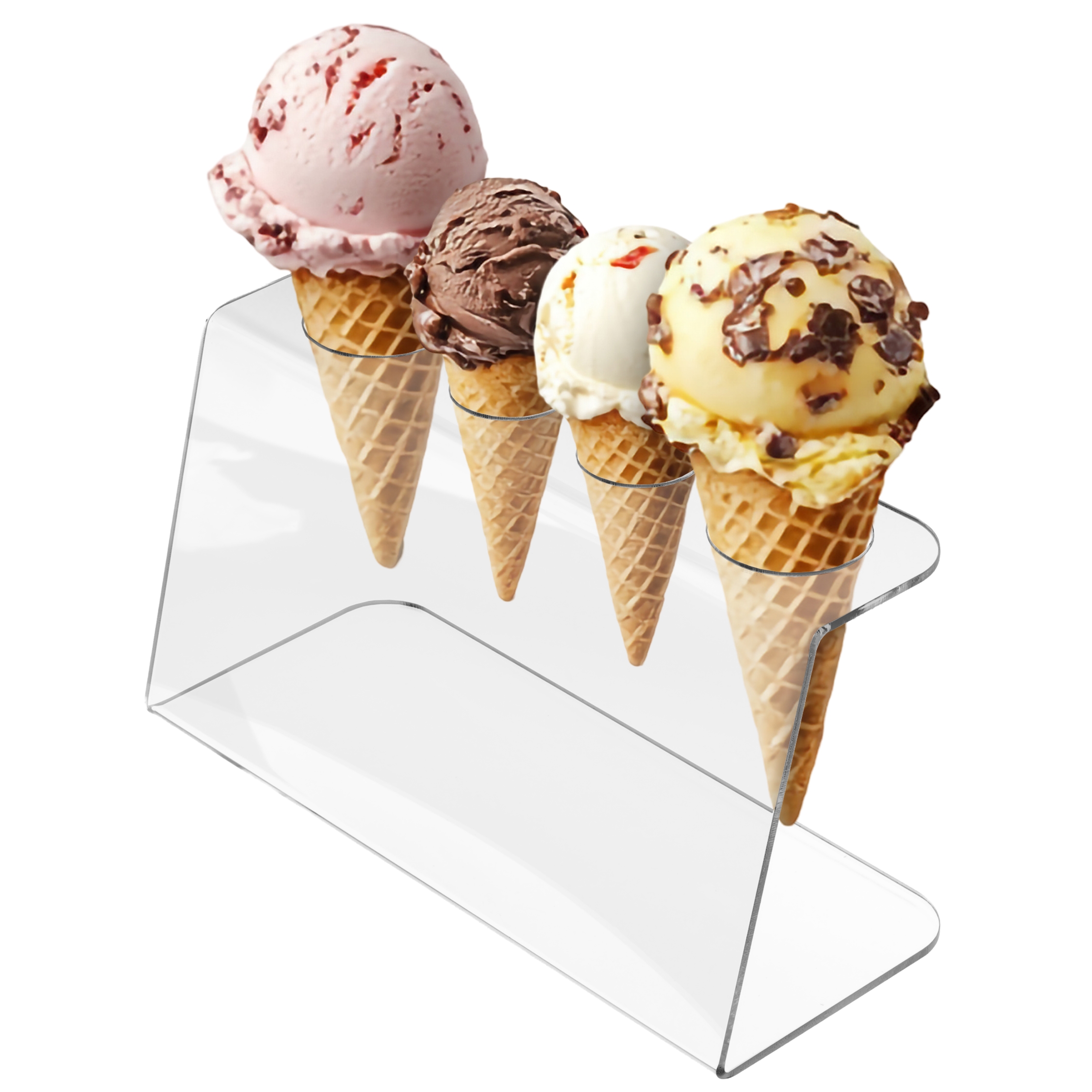 Isvaffelholder i Akryl - plass til 4 vafler