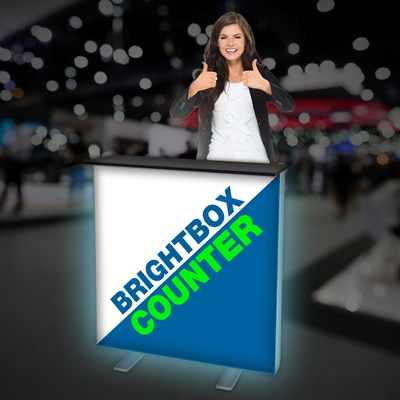 LED Brightbox Counter / Messebord - Inkl. Trykk