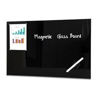 Svart Magnetisk Glasstavle - 60x40 cm