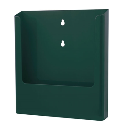 Mosegrønn brosjyreholder til vegg - A4