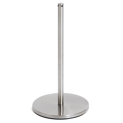 Museo avsperringsstolpe 45 cm - Børstet rustfritt stål