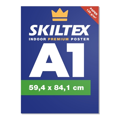Premium innendørs plakat med eget trykk - A1