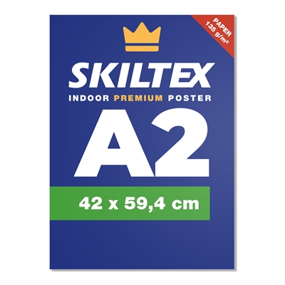 Premium innendørs plakat med eget trykk - A2