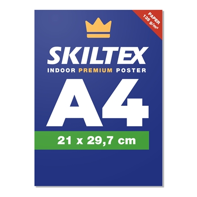Premium innendørs plakat med eget trykk - A4