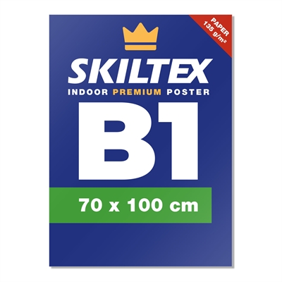 Premium innendørs plakat med eget trykk - B1- 70x100 cm
