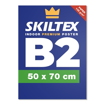 Premium innendørs plakat med eget trykk - B2 - 50x70 cm