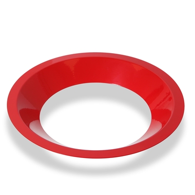 Rødt metallokk til Duo & Trio Avfallsstasjoner