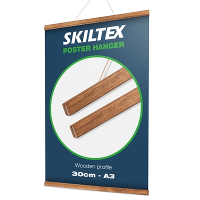 Magnetisk Tre Plakatoppheng med Opphengssnor - 30 cm - A3