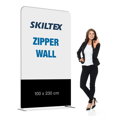 Zipper Wall Straight - 100x230 cm - Inkl. Trykk på begge sider