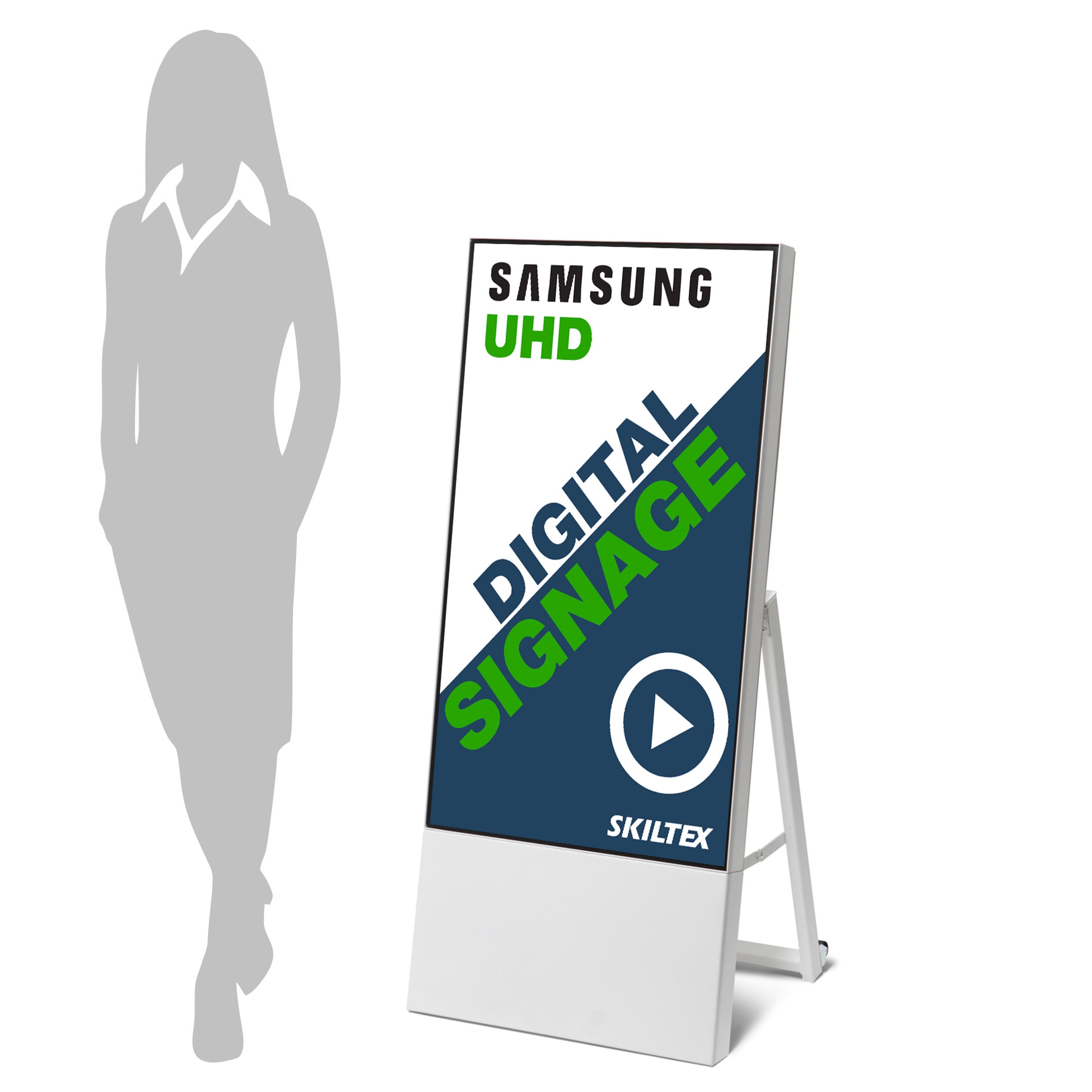 Smart-Line Digital Gatebukk med 43" skjerm - Hvit